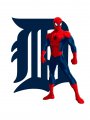 Detroit Tigers Spider Man Logo Sticker Heat Transfer