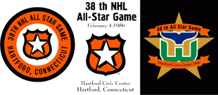 NHL All-Star Game 1985-1986 Logo decal sticker