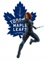 Toronto Maple Leafs Black Widow Logo Sticker Heat Transfer