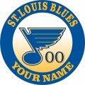 St. Louis Blues Customized Customized Logo Sticker Heat Transfer