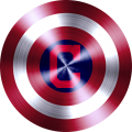Captain American Shield With Cleveland Indians Logo Sticker Heat Transfer