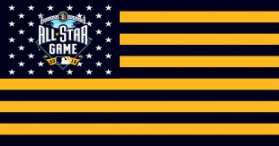 MLB All-Star Game Flag001 logo decal sticker