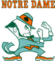 Notre Dame Fighting Irish 1963-1983 Mascot Logo 02 Sticker Heat Transfer