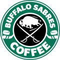 Buffalo Sabres Starbucks Coffee Logo decal sticker