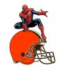 Cleveland Browns Spider Man Logo Sticker Heat Transfer