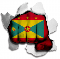 Fist Grenada Flag Logo decal sticker
