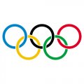 The Olympic Flag Logo decal sticker