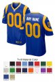 Los Angeles Rams Custom Letter and Number Kits For Royal Jersey 01 Material Twill