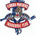 Florida Panthers 1993 94 Anniversary Logo decal sticker
