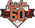 Baltimore Orioles 2014 Anniversary Logo decal sticker