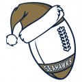 Los Angeles Rams Football Christmas hat logo decal sticker