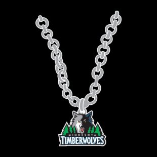 Minnesota Timberwolves Necklace logo Sticker Heat Transfer