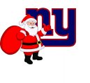 New York Giants Santa Claus Logo Sticker Heat Transfer