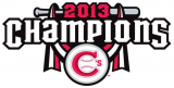 Vancouver Canadians 2013 Champion Logo Sticker Heat Transfer