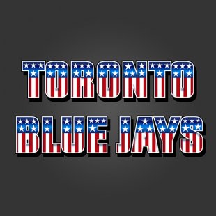 Toronto Blue Jays American Captain Logo decal sticker
