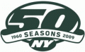 New York Jets 2009 Anniversary Logo Sticker Heat Transfer