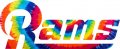 Los Angeles Rams rainbow spiral tie-dye logo Sticker Heat Transfer