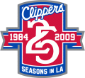 Los Angeles Clippers 2008-2009 Anniversary Logo Sticker Heat Transfer