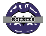 Colorado Rockies Lips Logo decal sticker