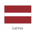 Latvia flag logo Sticker Heat Transfer