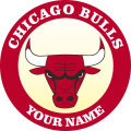 Chicago Bulls Customized Logo Sticker Heat Transfer