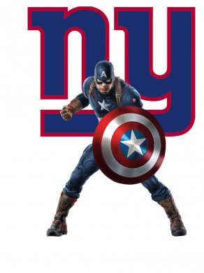 New York Giants Captain America Logo Sticker Heat Transfer