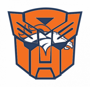 Autobots Denver Broncos logo decal sticker