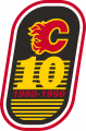 Calgary Flames 1989 90 Anniversary Logo decal sticker