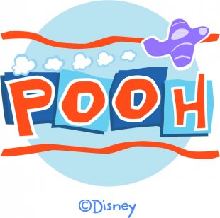 Disney Pooh Logo 13 Sticker Heat Transfer