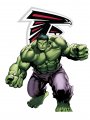 Atlanta Falcons Hulk Logo decal sticker
