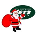 New York Jets Santa Claus Logo Sticker Heat Transfer
