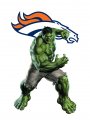 Denver Broncos Hulk Logo decal sticker