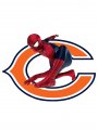 Chicago Bears Spider Man Logo Sticker Heat Transfer