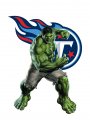 Tennessee Titans Hulk Logo Sticker Heat Transfer