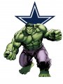 Dallas Cowboys Hulk Logo decal sticker