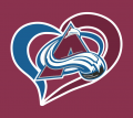 Colorado Avalanche Heart Logo decal sticker