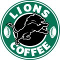 Detroit Lions starbucks coffee logo decal sticker