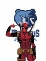 Memphis Grizzlies Deadpool Logo Sticker Heat Transfer
