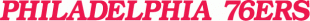 Philadelphia 76ers 2009-2014 Wordmark Logo decal sticker