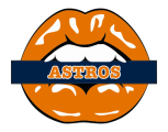 Houston Astros Lips Logo Sticker Heat Transfer