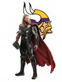 Minnesota Vikings Thor Logo Sticker Heat Transfer