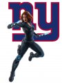 New York Giants Black Widow Logo Sticker Heat Transfer