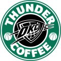 Oklahoma City Thunder Starbucks Coffee Logo Sticker Heat Transfer