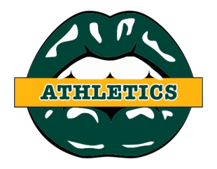 Oakland Athletics Lips Logo Sticker Heat Transfer