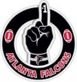 Number One Hand Atlanta Falcons logo decal sticker