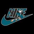 San Jose Sharks Nike logo decal sticker