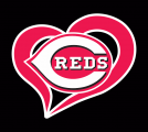 Cincinnati Reds Heart Logo Sticker Heat Transfer