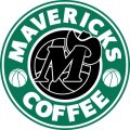 Dallas Mavericks Starbucks Coffee Logo Sticker Heat Transfer