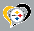 PittsburghSteelers Heart Logo decal sticker