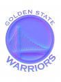 Golden State Warriors Colorful Embossed Logo decal sticker